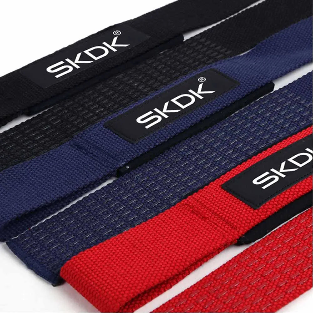 2Pcs Weightlifting Wrist Straps Strength Training Adjustable Non-slip Gym Fitness Lifting Strap Wrist Support Sports Grip Band