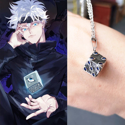 Anime Jujutsu Kaisen Necklace Ryomen Sukuna Itadori Yuji Gojo Cosplay Unisex Pendant Choker Jewelry Accessories Halloween Gift